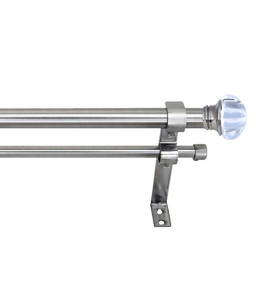 Plow & Hearth Curtain Rods & Hardware Indoor Living Regal Double Curtain Rod Set