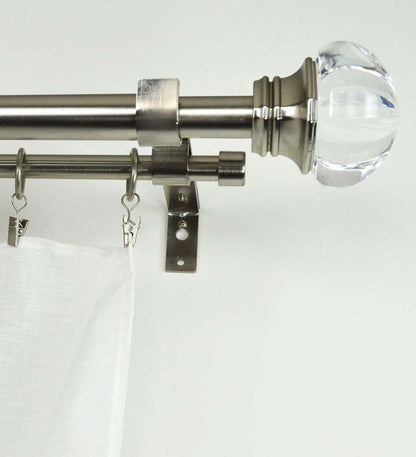 Plow & Hearth Curtain Rods & Hardware Indoor Living Regal Double Curtain Rod Set