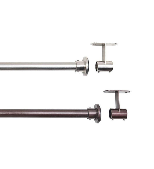 Plow & Hearth Curtain Rods & Hardware Indoor Living Stainless Steel Indoor Or Outdoor Tension Curtain Rod