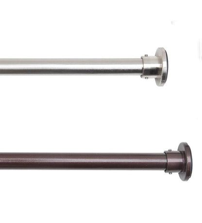 Plow & Hearth Curtain Rods & Hardware Indoor Living Stainless Steel Indoor Or Outdoor Tension Curtain Rod