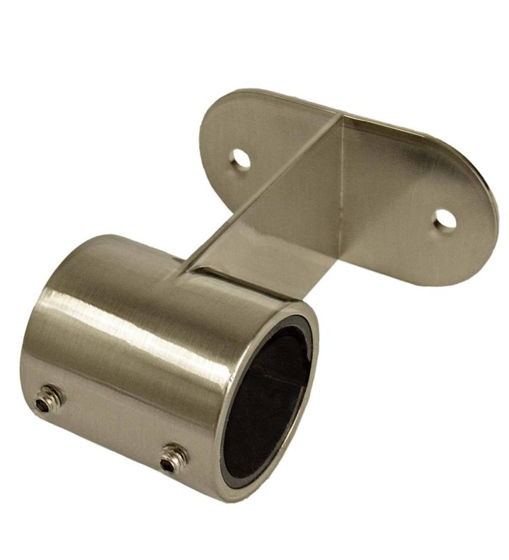 Plow & Hearth Curtain Rods & Hardware Indoor Living Stainless Steel Indoor-Outdoor Spring Tension Curtain Rod Set