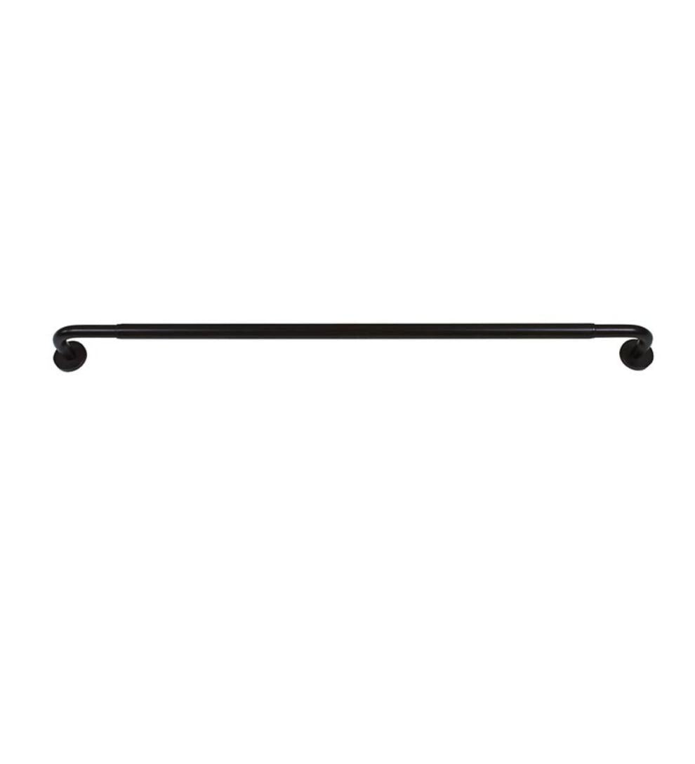 Plow & Hearth Curtain Rods & Hardware Indoor Living Steel Wraparound Privacy Curtain Rod