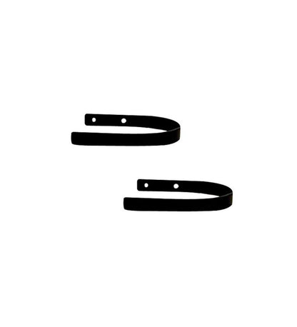 Plow & Hearth Curtain Rods & Hardware Indoor Living Usa-Made Wrought Iron Curtain Tiebacks - Bear