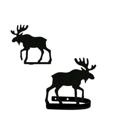 Plow & Hearth Curtain Rods & Hardware Indoor Living Usa-Made Wrought Iron Curtain Tiebacks - Bear