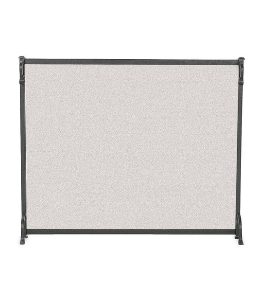 Plow & Hearth Custom Fire Screens Fireplace & Hearth Large Custom Craftsman Flat Guard - 2,301 To 2,650 Sq. Inches - Black