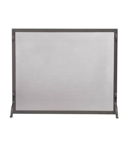 Plow & Hearth Custom Fire Screens Fireplace & Hearth Medium Custom Flat Guard With Straight Top - 1,351 To 2,300 Sq. Inches - Black