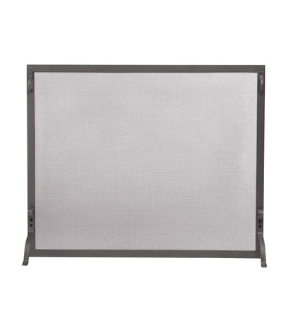 Plow & Hearth Custom Fire Screens Fireplace & Hearth Medium Custom Flat Guard With Straight Top - 1,351 To 2,300 Sq. Inches - Black