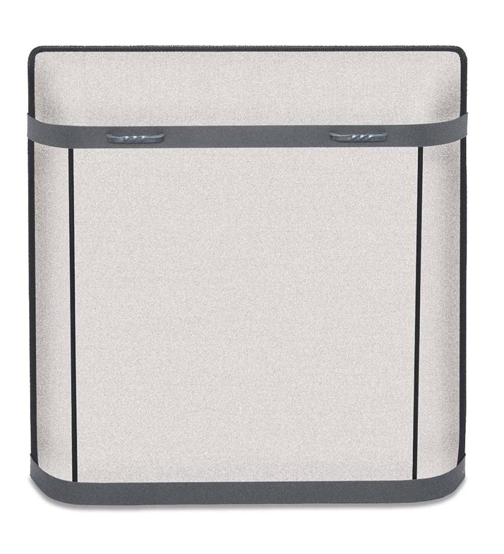 Plow & Hearth Custom Fire Screens Fireplace & Hearth Small Custom Iron Series Spark Guard - 1,000 To 1,500 Sq. Inches - Black