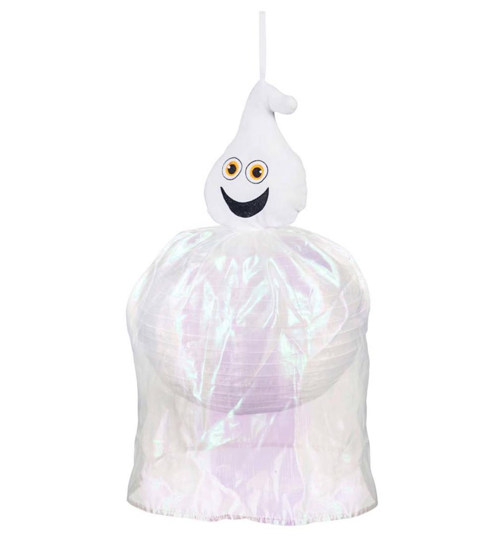 Plow & Hearth Deck & Patio Accents Outdoor Living Beaming Buddies Collapsible Ghost Halloween Lantern