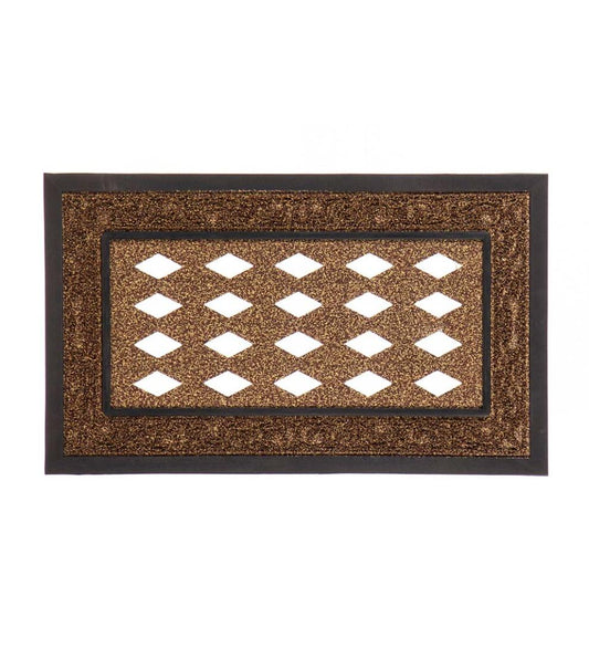 Plow & Hearth Deck & Patio Accents Outdoor Living Brown Scroll Sassafras Mat Tray