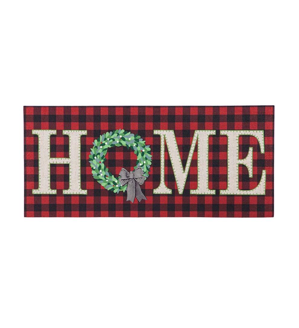 Plow & Hearth Deck & Patio Accents Outdoor Living Buffalo Check Home Sassafras Switch Mat