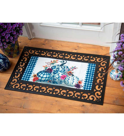 Plow & Hearth Deck & Patio Accents Outdoor Living Chinoiserie Pumpkins Sassafras Switch Mat