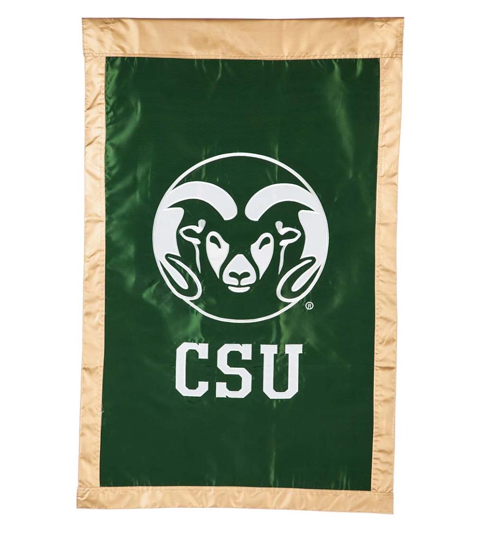 Plow & Hearth Deck & Patio Accents Outdoor Living Double-Sided College Team Pride Applique House Flag - East Carolina Univ