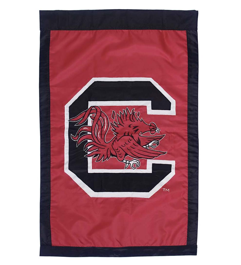 Plow & Hearth Deck & Patio Accents Outdoor Living Double-Sided College Team Pride Applique House Flag - East Carolina Univ