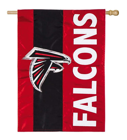 Plow & Hearth Deck & Patio Accents Outdoor Living Double-Sided Embellished Nfl Team Pride Applique House Flag - Chicago Bears