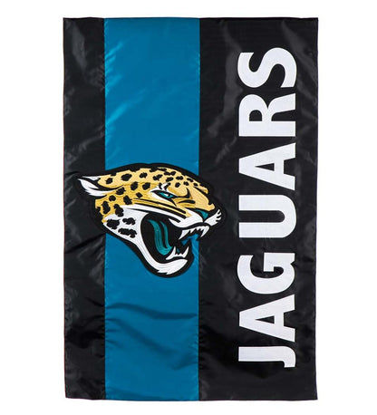 Plow & Hearth Deck & Patio Accents Outdoor Living Double-Sided Embellished Nfl Team Pride Applique House Flag - Chicago Bears