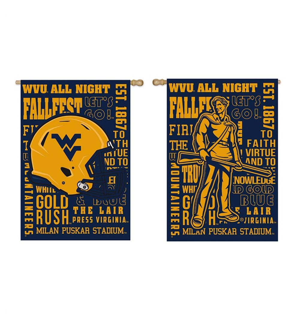 Plow & Hearth Deck & Patio Accents Outdoor Living Double-Sided Fan Rules College Team Pride Sueded House Flag - Univ Of Kentucky