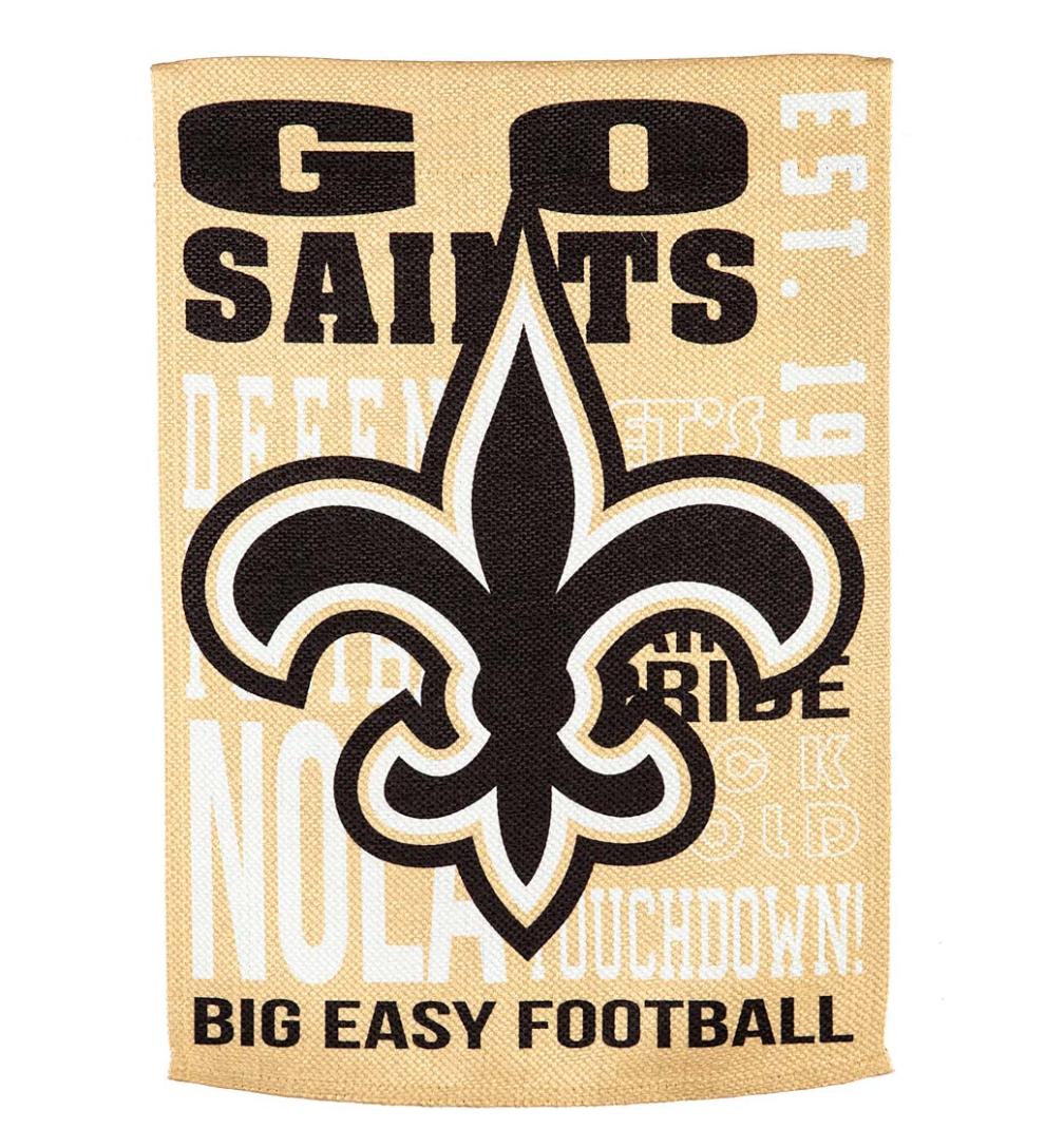 Plow & Hearth Deck & Patio Accents Outdoor Living Double-Sided Fan Rules Nfl Team Pride Sueded House Flag - Carolina Panthers
