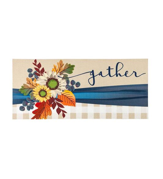 Plow & Hearth Deck & Patio Accents Outdoor Living Fall Floral Gather Sassafras Switch Mat