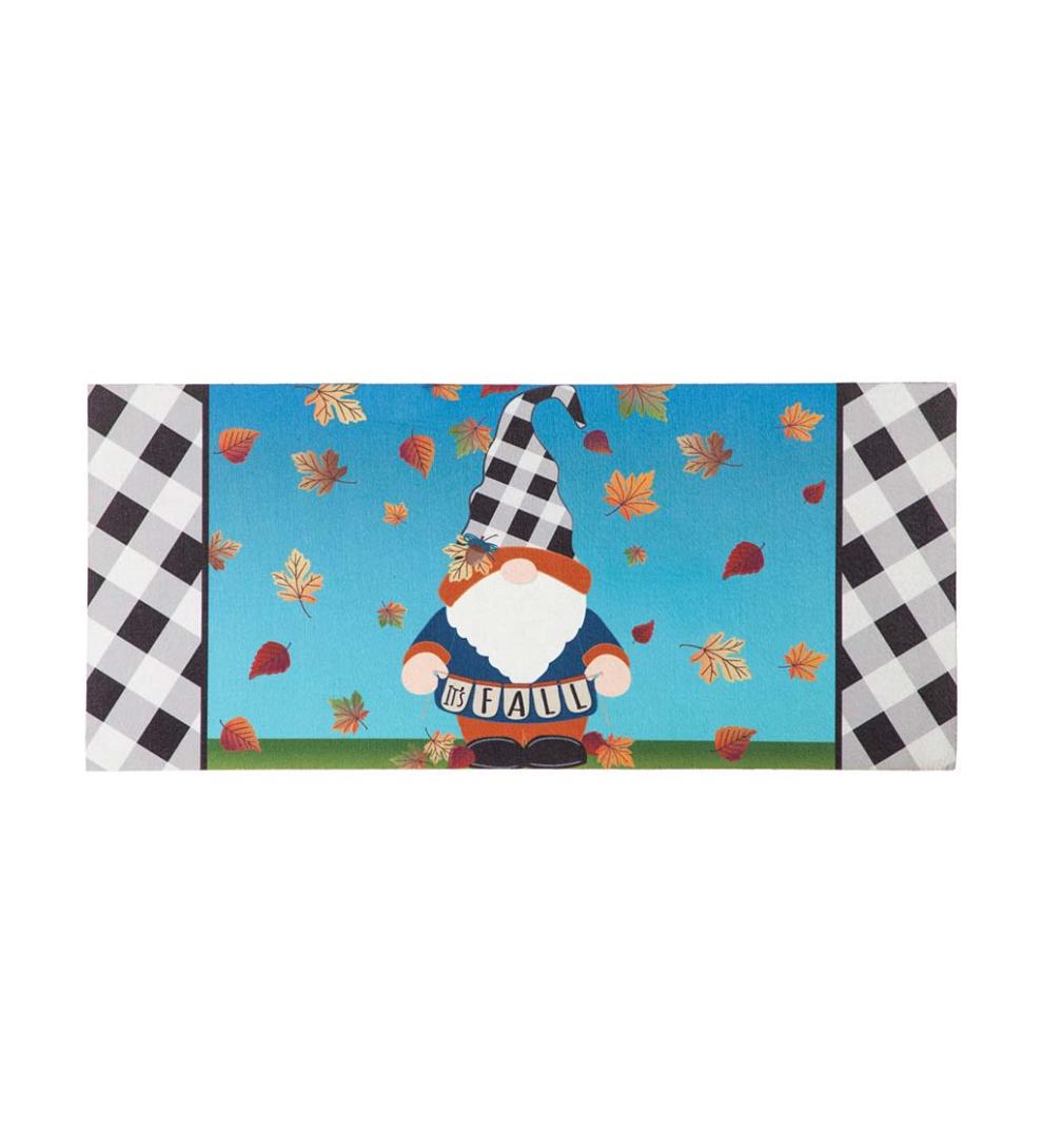 Plow & Hearth Deck & Patio Accents Outdoor Living Fall Gnome Sassafras Switch Mat