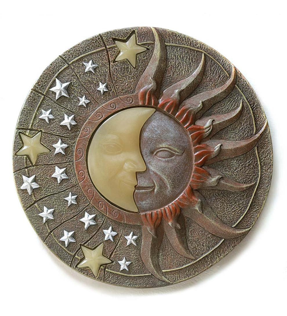 Plow & Hearth Deck & Patio Accents Outdoor Living Glow-In-The-Dark Celestial Stepping Stones