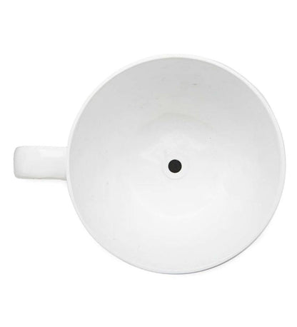 Plow & Hearth Deck & Patio Accents Outdoor Living Indoor/Outdoor Poinsettia Teacup Planter With Saucer
