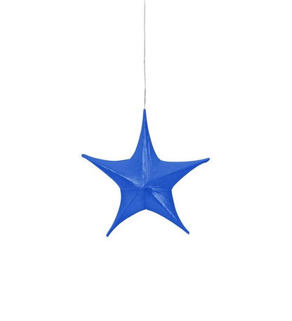 Plow & Hearth Deck & Patio Accents Outdoor Living Lighted Hanging Fabric Star
