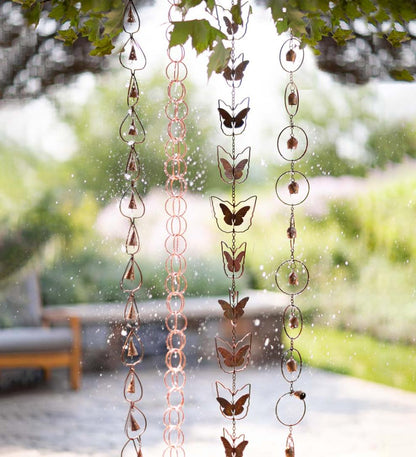 Plow & Hearth Deck & Patio Accents Outdoor Living Link Rain Chain