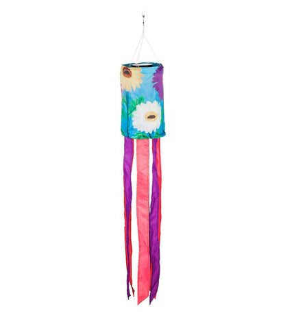 Plow & Hearth Deck & Patio Accents Outdoor Living Nature-Inspired Solar Led Motion Windsock - Cherry Blossom