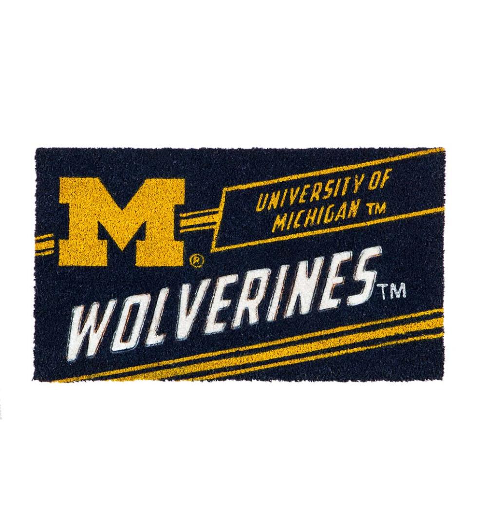 Plow & Hearth Deck & Patio Accents Outdoor Living Ncaa University Coir Punch Mat - Auburn