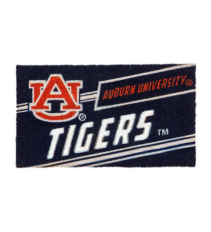 Plow & Hearth Deck & Patio Accents Outdoor Living Ncaa University Coir Punch Mat - Auburn