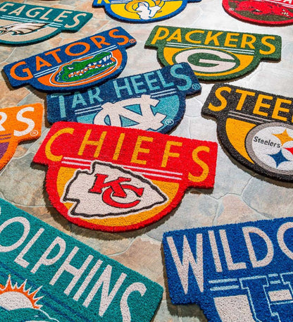 Plow & Hearth Deck & Patio Accents Outdoor Living Nfl Shaped Coir Door Mat - San Francisco 49S