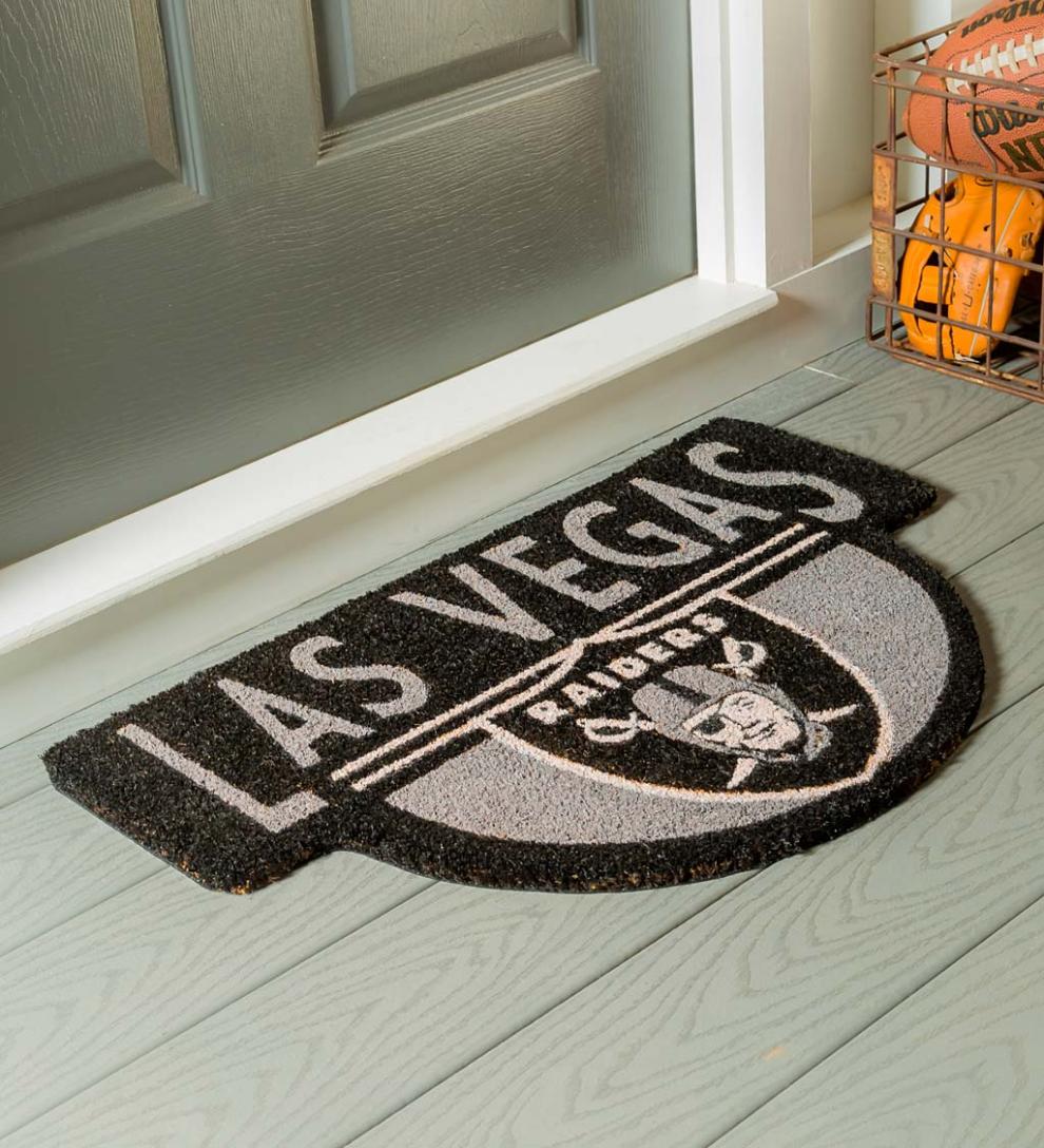 Plow & Hearth Deck & Patio Accents Outdoor Living Nfl Shaped Coir Door Mat - San Francisco 49S
