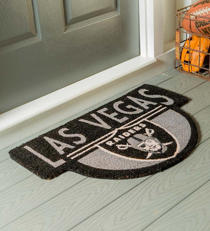 Plow & Hearth Deck & Patio Accents Outdoor Living Nfl Shaped Coir Door Mat - San Francisco 49S