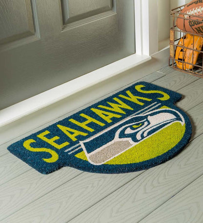 Plow & Hearth Deck & Patio Accents Outdoor Living Nfl Shaped Coir Door Mat - San Francisco 49S