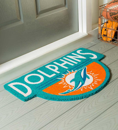 Plow & Hearth Deck & Patio Accents Outdoor Living Nfl Shaped Coir Door Mat - San Francisco 49S