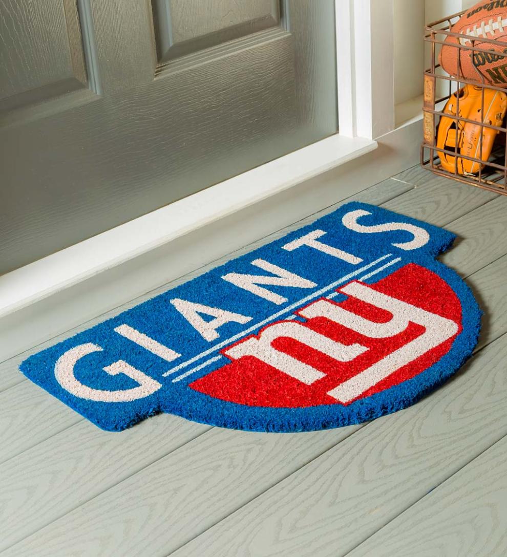 Plow & Hearth Deck & Patio Accents Outdoor Living Nfl Shaped Coir Door Mat - San Francisco 49S