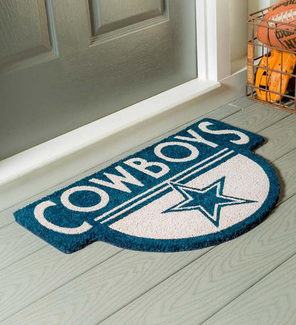 Plow & Hearth Deck & Patio Accents Outdoor Living Nfl Shaped Coir Door Mat - San Francisco 49S