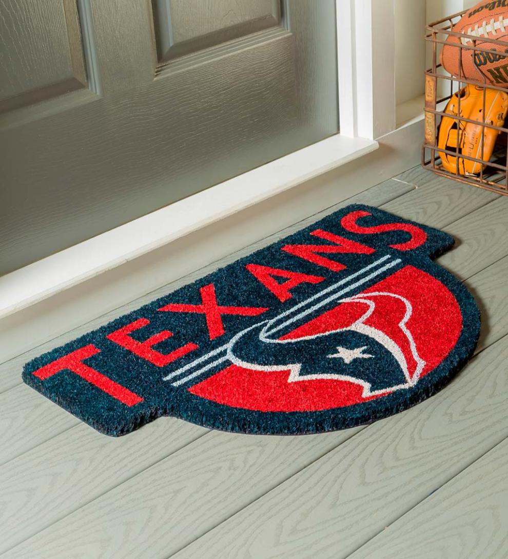 Plow & Hearth Deck & Patio Accents Outdoor Living Nfl Shaped Coir Door Mat - San Francisco 49S