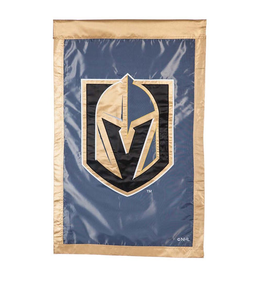 Plow & Hearth Deck & Patio Accents Outdoor Living Nhl Hockey Applique Flag - Las Vegas Golden Knights