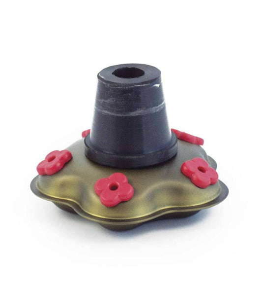 Plow & Hearth Deck & Patio Accents Outdoor Living Recycled Glass Tall Carnival Hummingbird Feeder