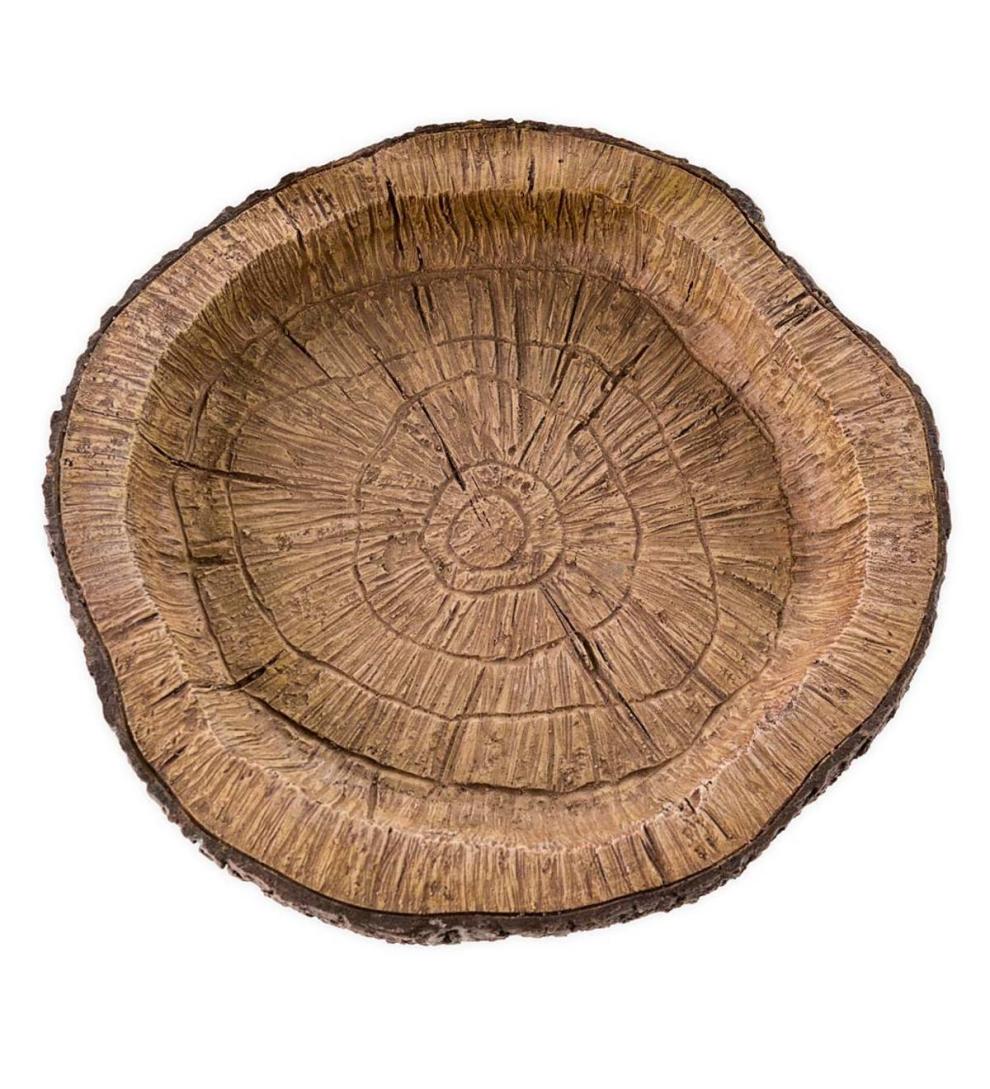 Plow & Hearth Deck & Patio Accents Outdoor Living Resin Raccoon Birdbath