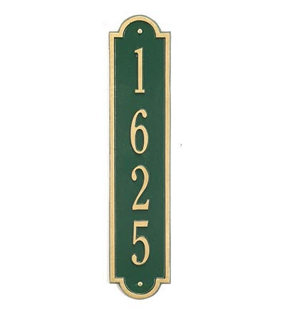 Plow & Hearth Deck & Patio Accents Outdoor Living Richmond Vertical Wall Plaque - Black