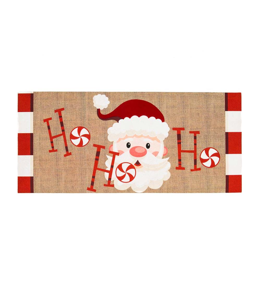Plow & Hearth Deck & Patio Accents Outdoor Living Santa Ho Ho Ho Sassafras Switch Mat