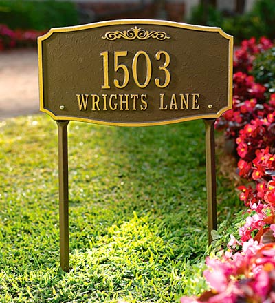 Plow & Hearth Deck & Patio Accents Outdoor Living Scarborough Address Plaques