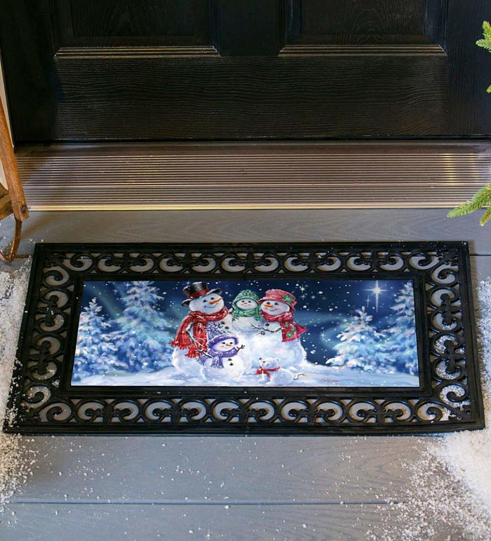 Plow & Hearth Deck & Patio Accents Outdoor Living Snowflake Family Sassafras Switch Mat