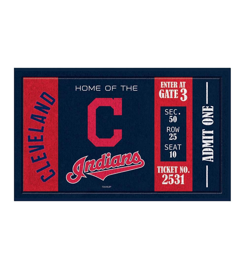 Plow & Hearth Deck & Patio Accents Outdoor Living Team Turf Mat - Blackhawks