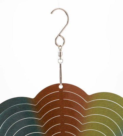 Plow & Hearth Deck & Patio Accents Outdoor Living Tree Of Life Optical Illusion Hanging Metal Spinner