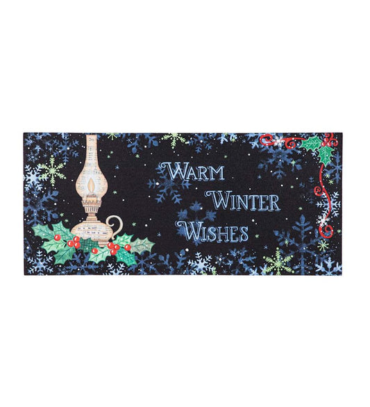 Plow & Hearth Deck & Patio Accents Outdoor Living Warm Winter Wishes Sassafras Switch Mat