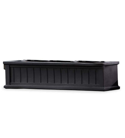 Plow & Hearth Deck Planters Outdoor Living Lexington Self-Watering Window Boxes With Hanging Brackets